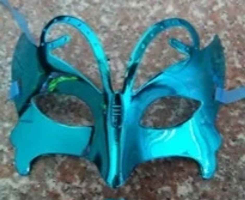 Glitter Mask | Halloween Special | Colour May Vary | Gullak