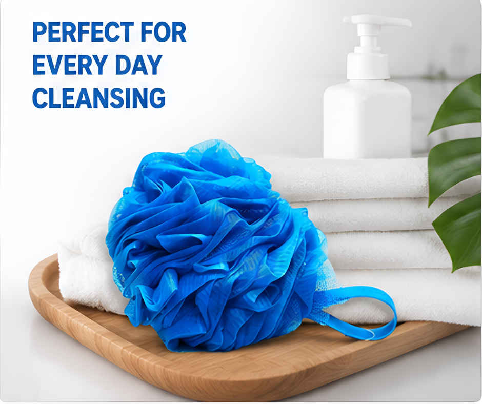 Bronson Professional Mini Bath Sponge Loofah For Deep Cleansing And Dead Skin Removal | Mix Color