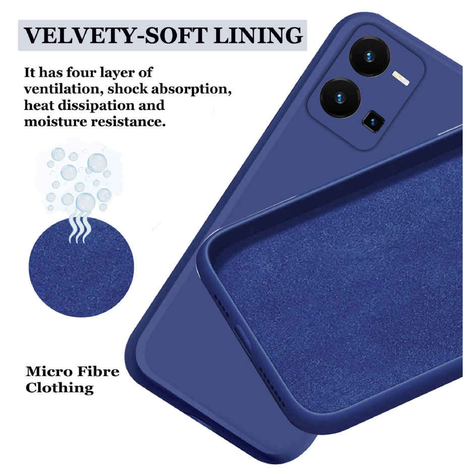 Artistque Case for Vivo Y35 Back Case - Plain Liquid Silicone Cover