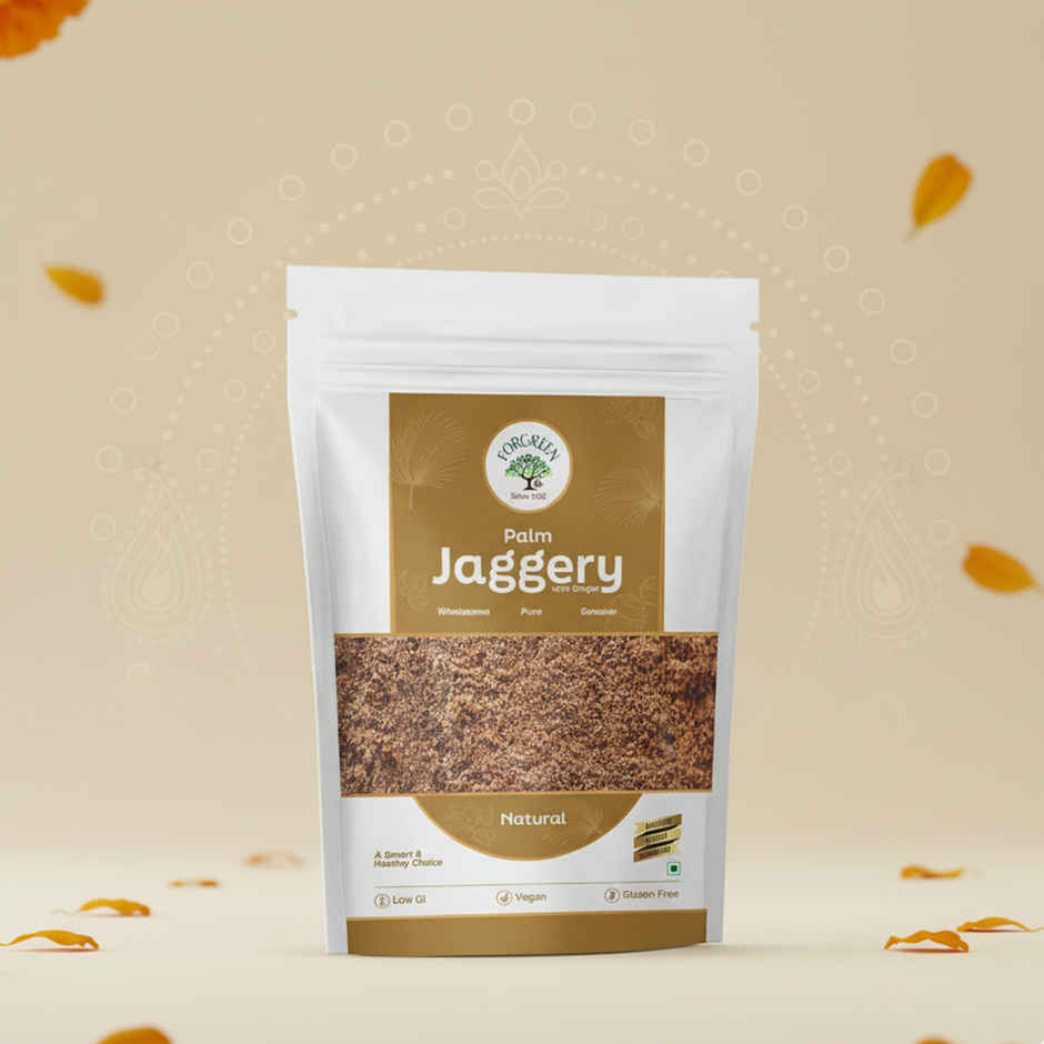 Forgreen Natural Palm Jaggery Powder With Ginger