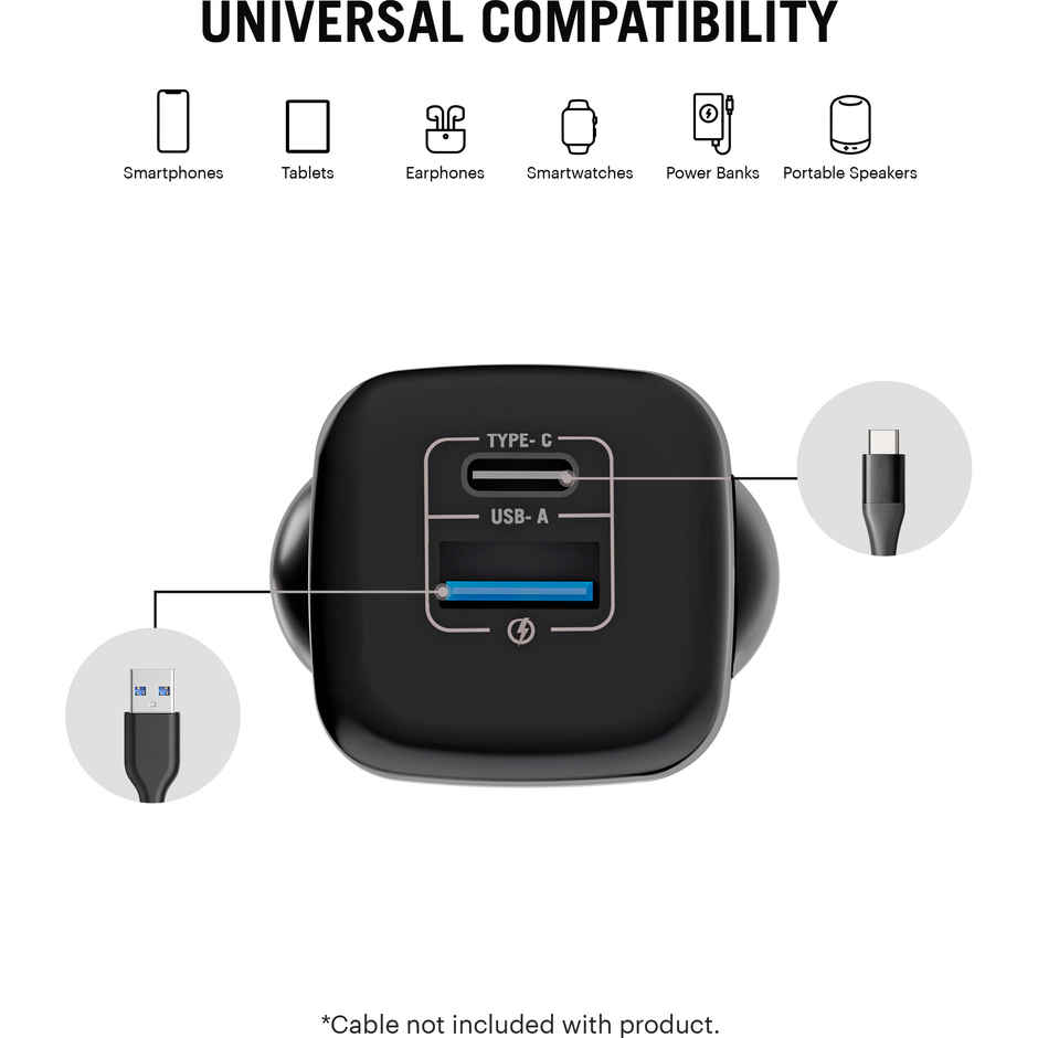 DailyObjects SURGE™ 2 Port 20W GaN Charger