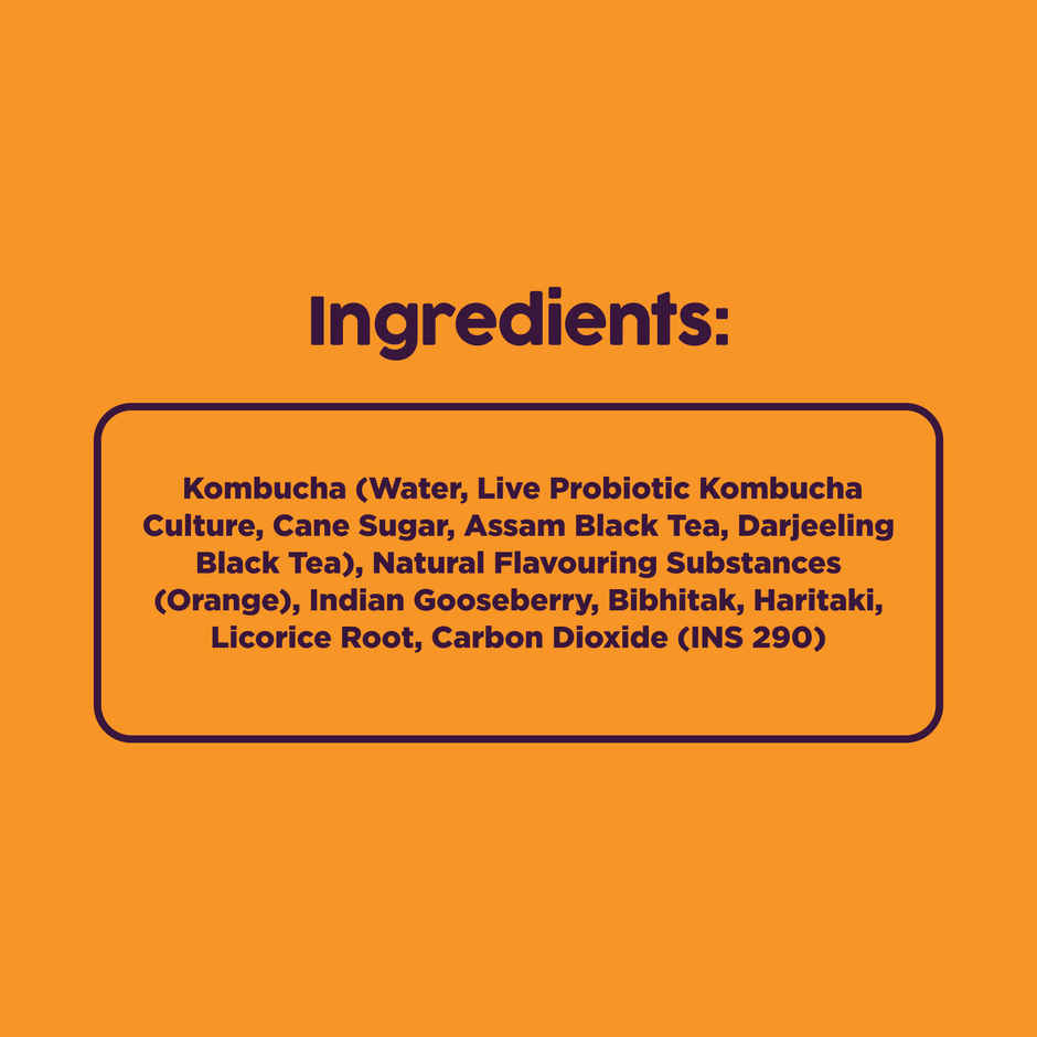 Borecha Orange Probiotic Kombucha