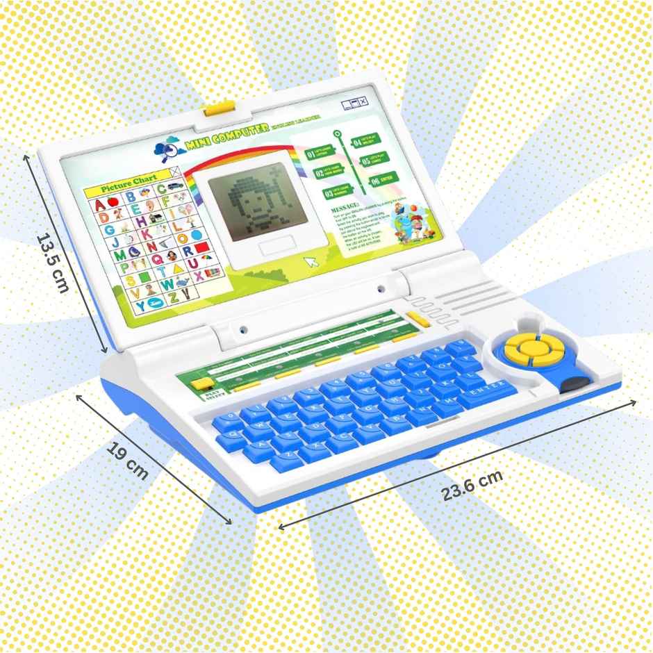 Fablue Educational Laptop Computer Toy for Kids - English Learning Laptop Toy for Kids - Multicolor