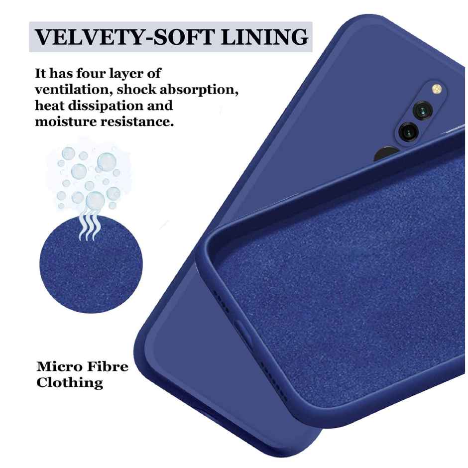 Artistque Case for Mi Redmi 8 Back Cover - Plain Liquid Silicone Case