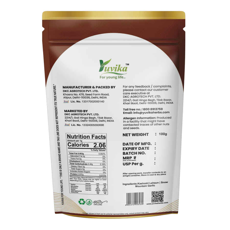 Yuvika Kashmiri Lehsun Dry Garlic