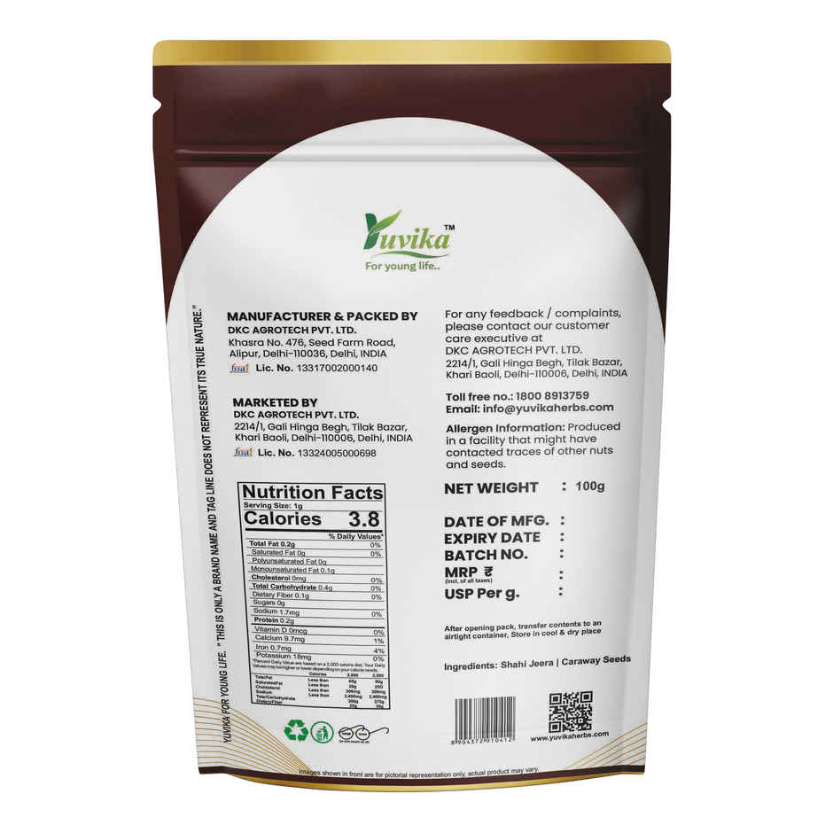 Yuvika Shahi Jeera Caraway Seeds