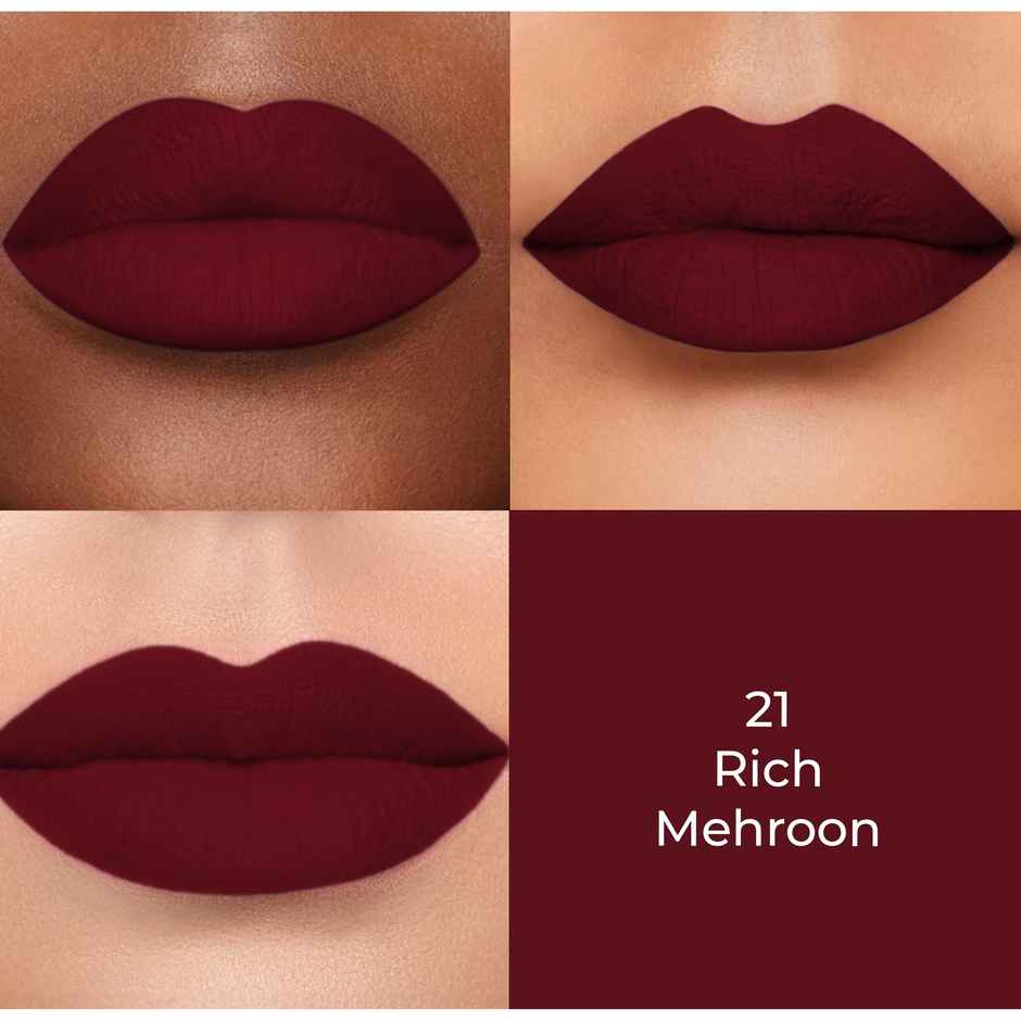 Colors Queen Color It All Non Transfer Lip Crayon Lipstick Lip Crayon for Women | 21 | Rich Maroon