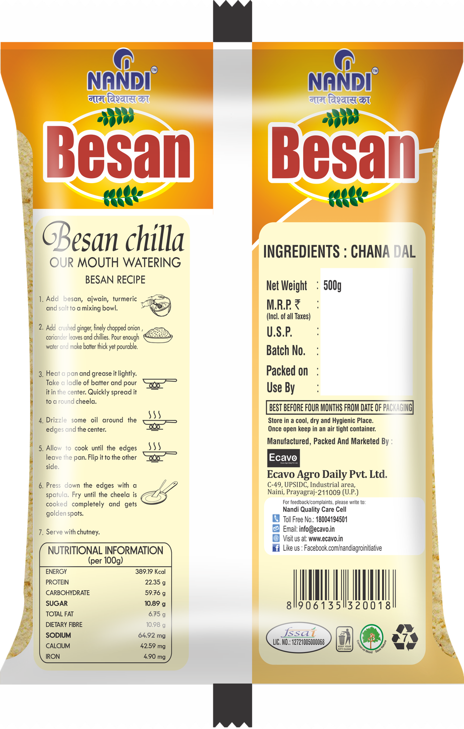 Nandi Besan Chana Dal Gram Flour