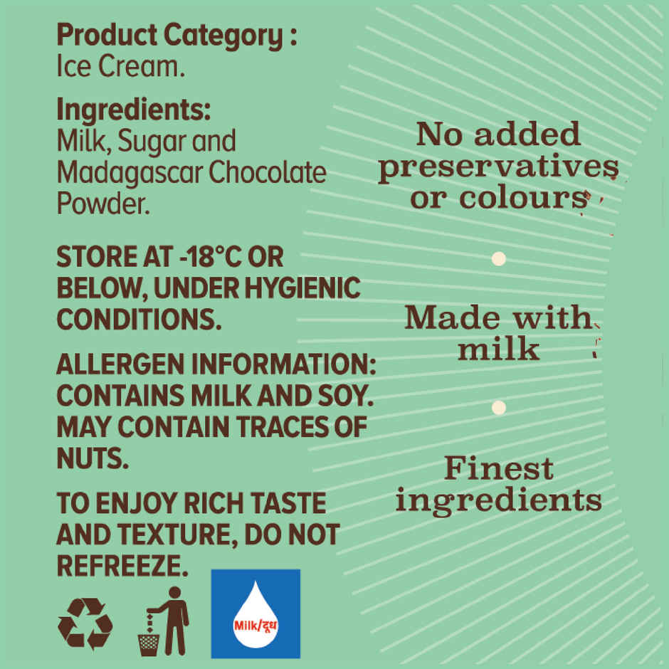 NIC Madagascar Ice Cream Tub | Preservative Free | No Artificial Flavors