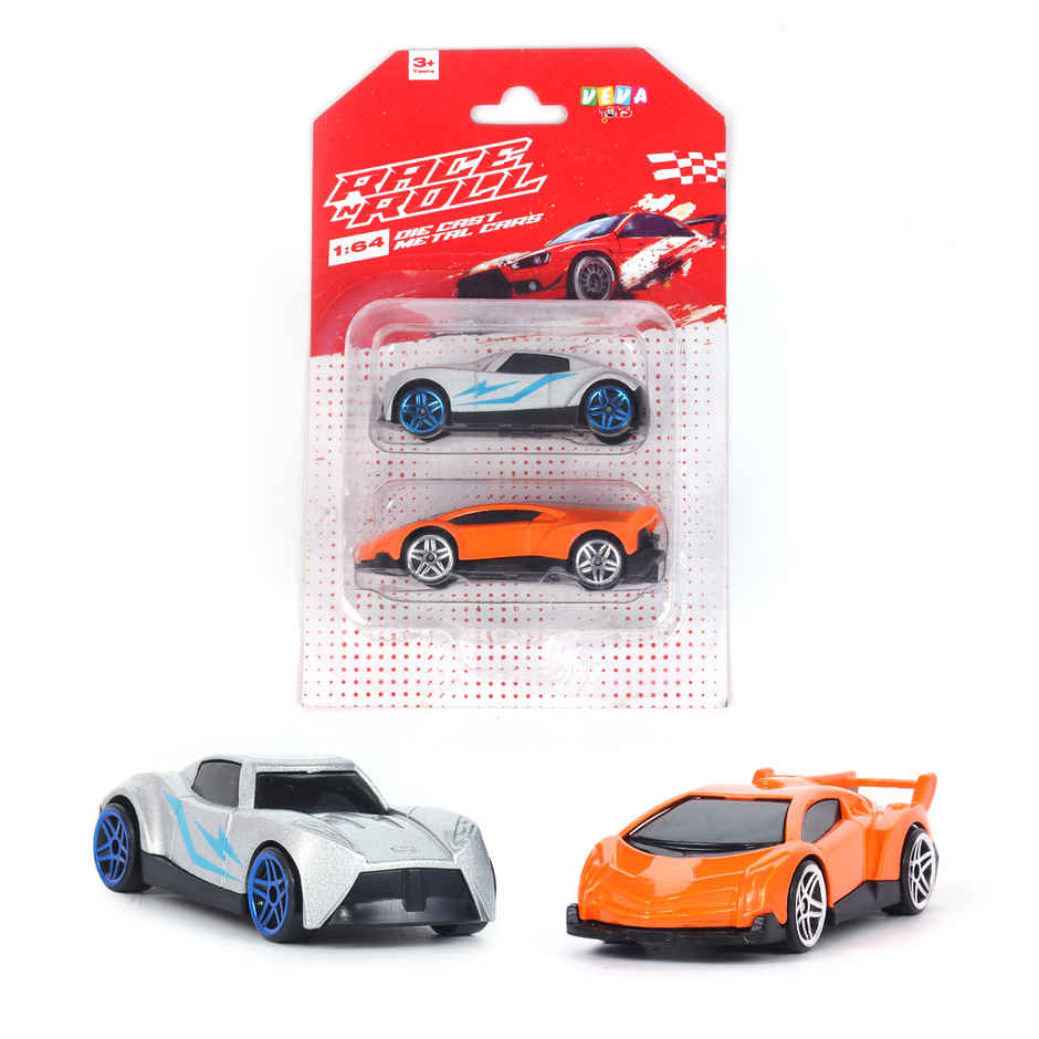 Race N Roll 1:64 Metal Die Cast Car - Nz.lv | Pack of 2