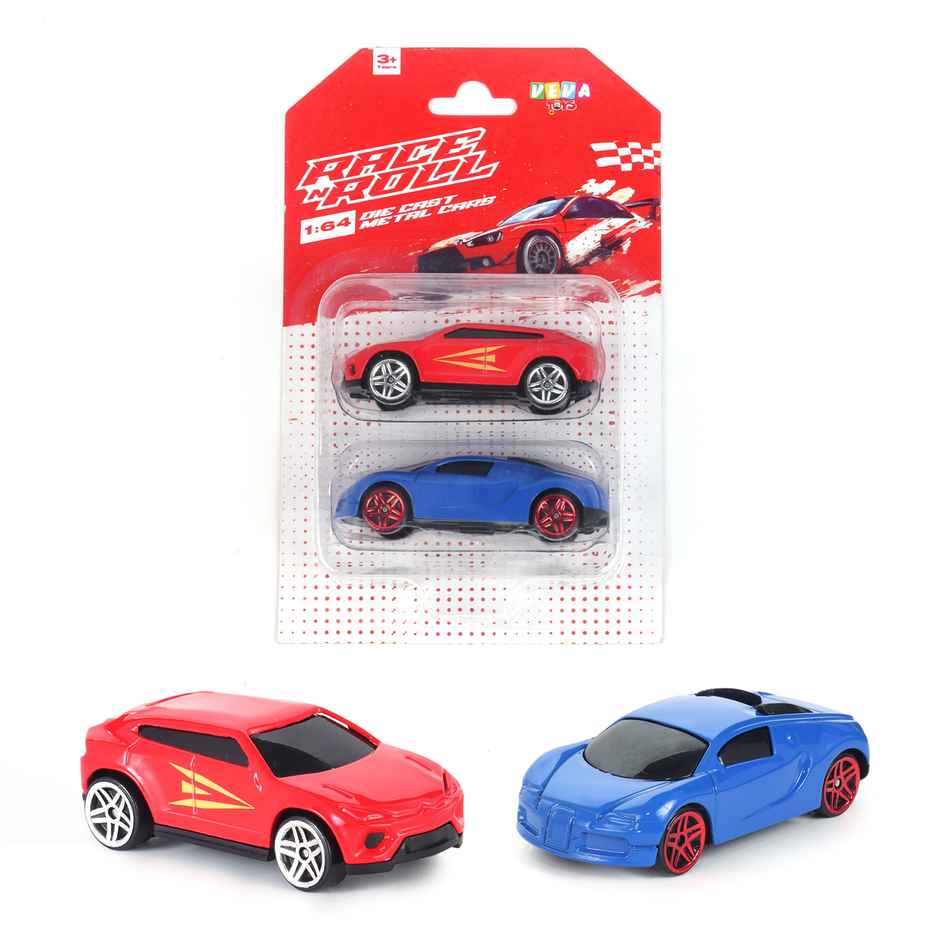 Race N Roll 1:64 Metal Die Cast Car - Lu.bu | Pack of 2