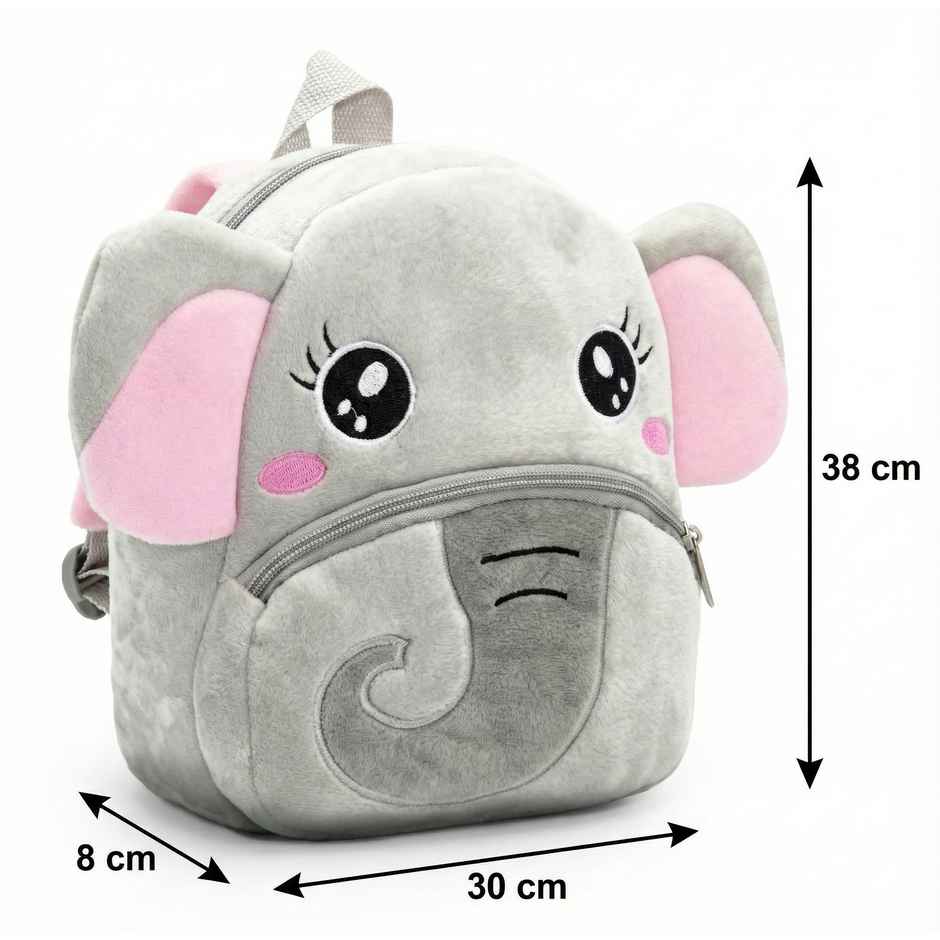 Kidara Baby Elephant Toddler Backpack Light Grey