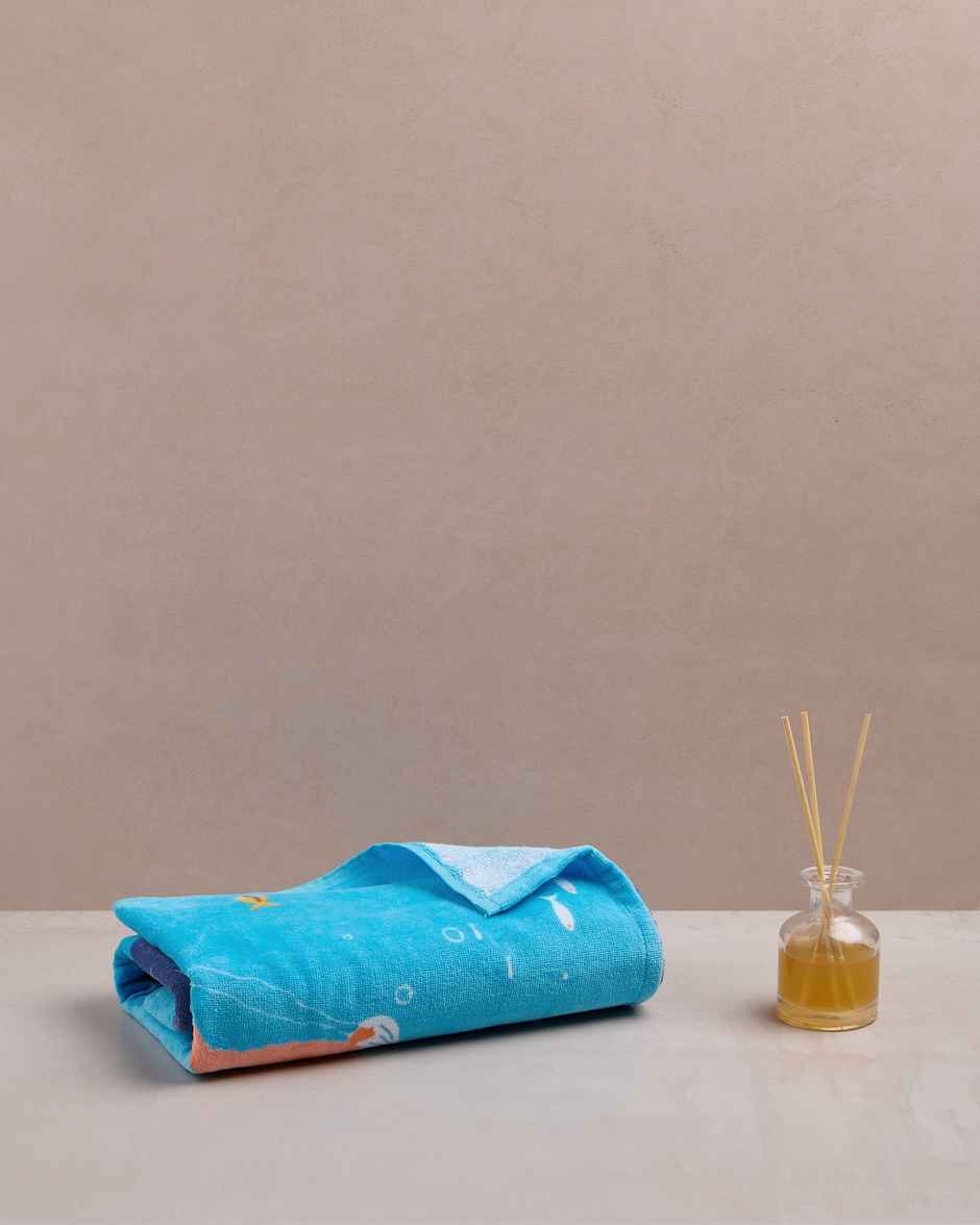 Himeya Play 350 GSM Cotton Bath Towel | Sea World