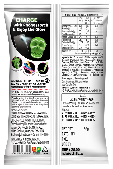 Crax Choco Rings Puff Snacks with Super Toys (Chocolate Rings)