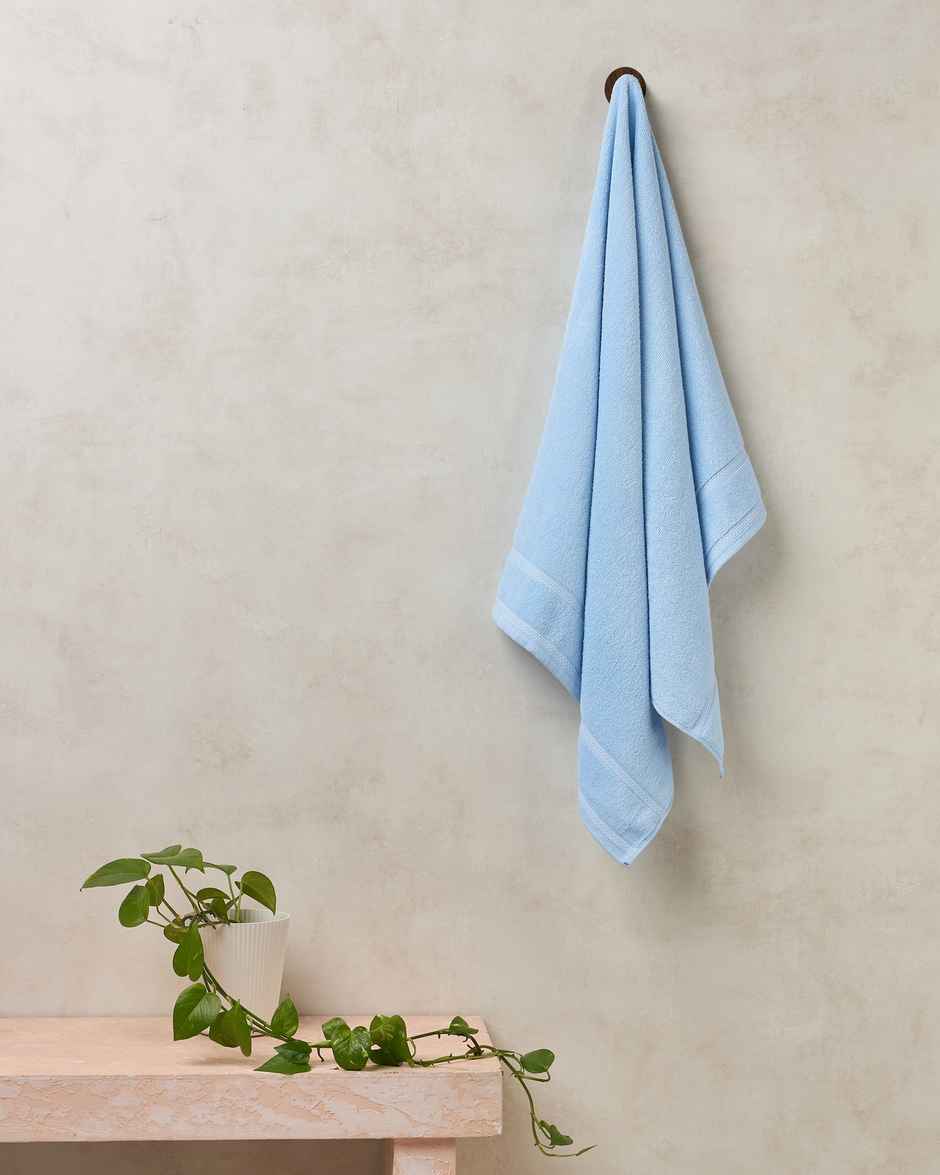 Himeya Zero Twist 350 GSM Cotton Bath Towel | Blue