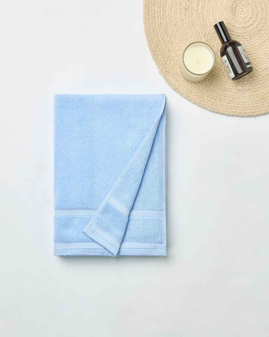 Himeya Zero Twist 350 GSM Cotton Bath Towel | Blue