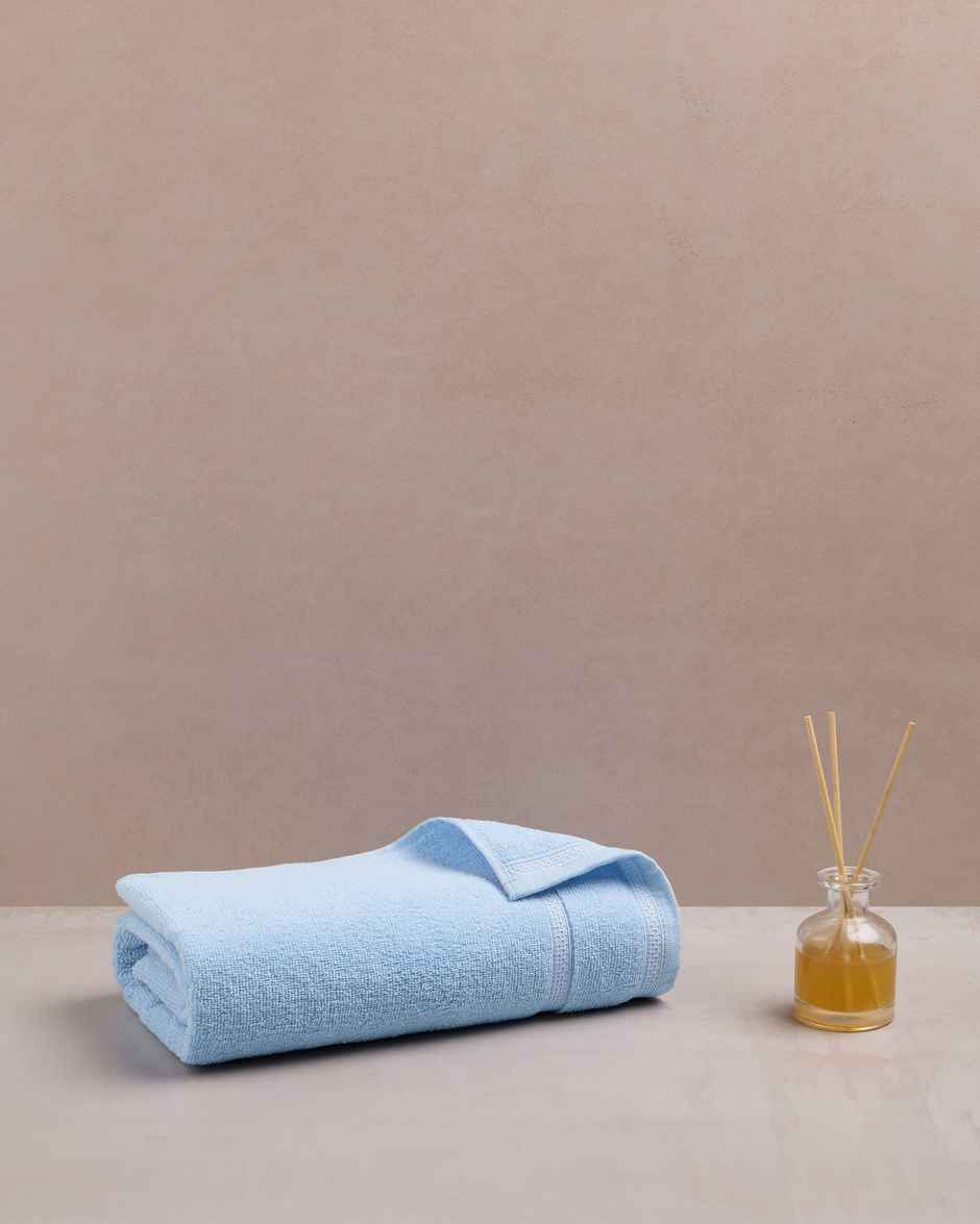 Himeya Zero Twist 350 GSM Cotton Bath Towel | Blue