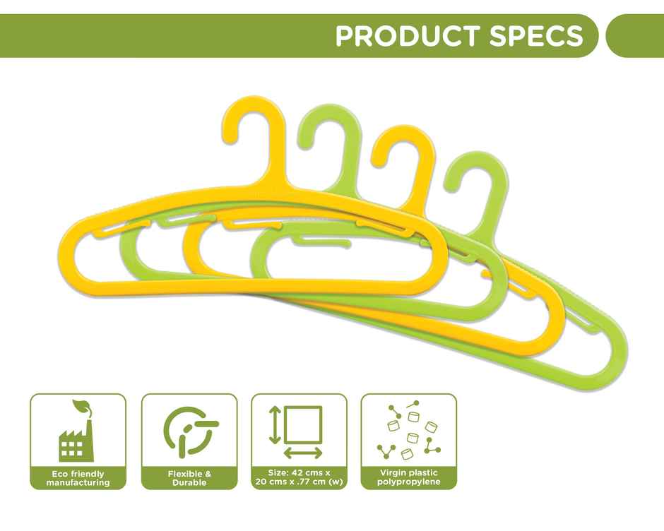 Happy To Hang 12 Piece Trendz Polypropylene Hanger