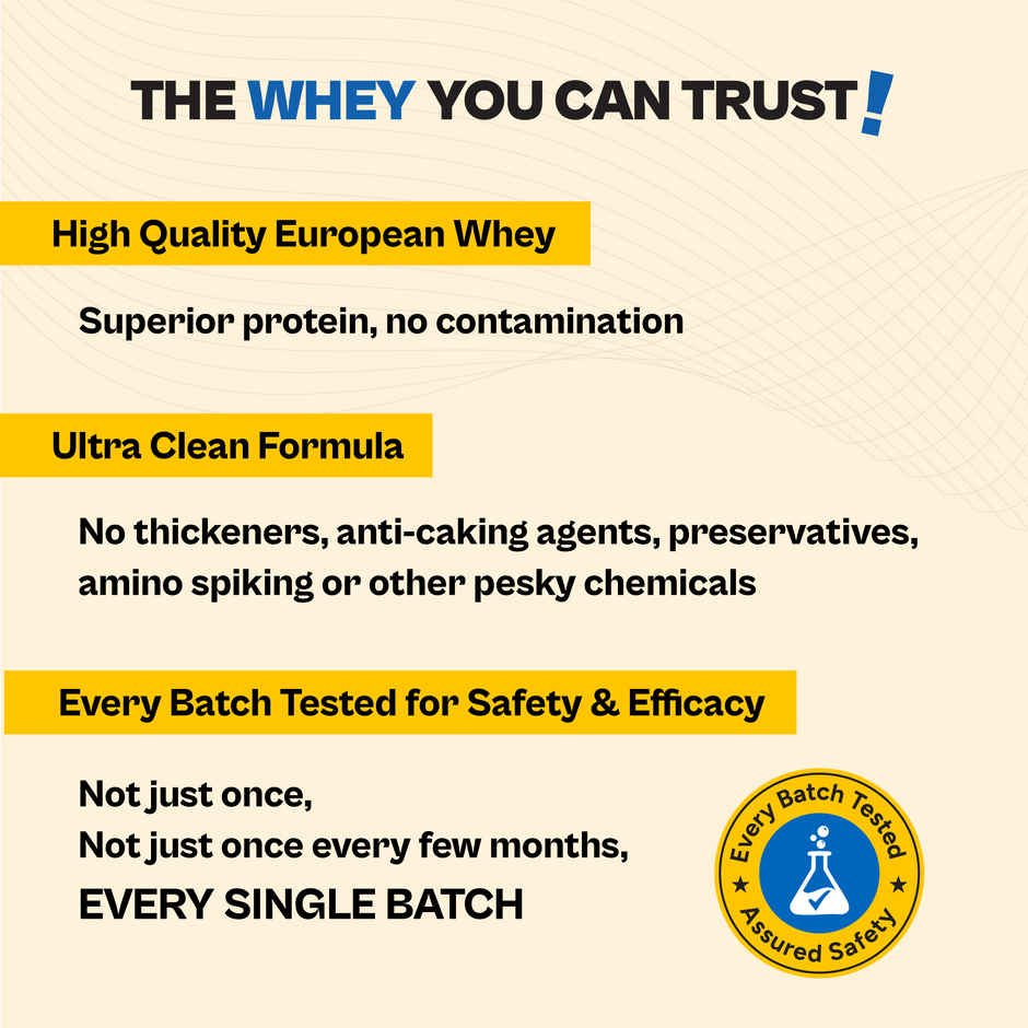 Tata 1mg Ultra Clean Whey Protein | 24g Protein, 5.6g BCAA | Natural Mango | 1 Sachet