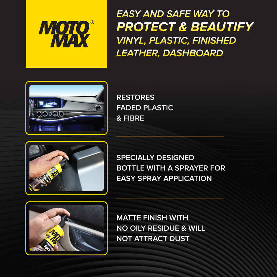Motomax Protection Spray, Shines and Restores for Cars, Bike, Motorcycle(100ml)