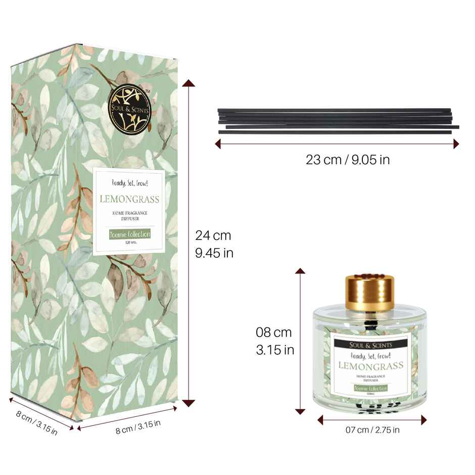 Soul & Scents Lemongrass Reed Diffuser