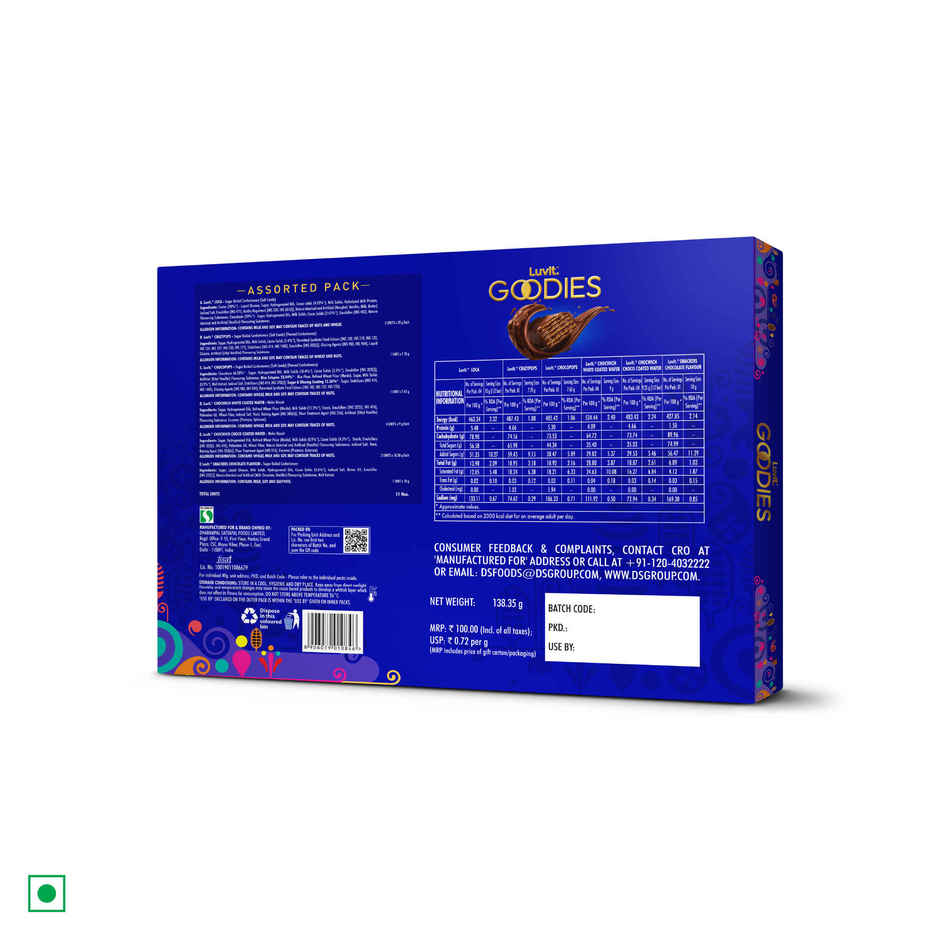 Luvit Goodies Assorted Chocolate Pack | Fun Mix for Gifting & Snacking
