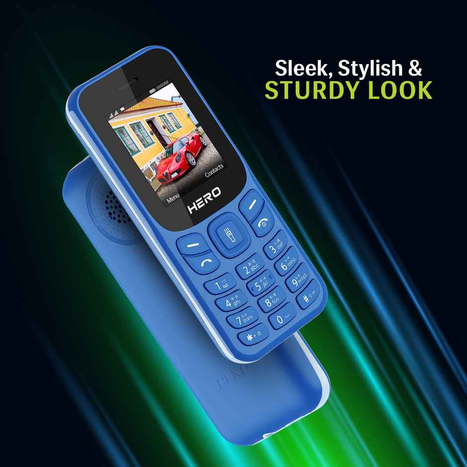 Lava Hero Shakti 2025 Dual Sim Keypad Mobile | 1.8" Display | 800 mAh Battery | Pepsi Blue