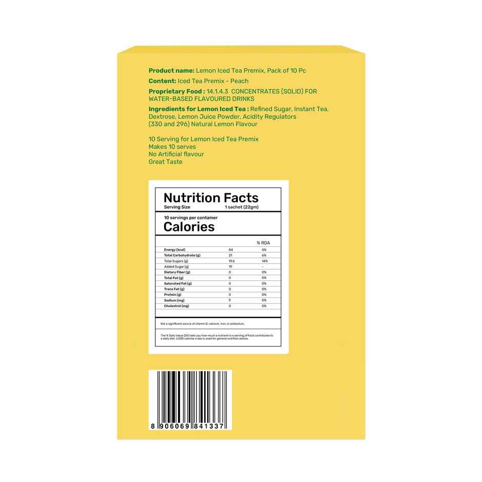 Chaayos Lemon Instant Ice Tea Premix