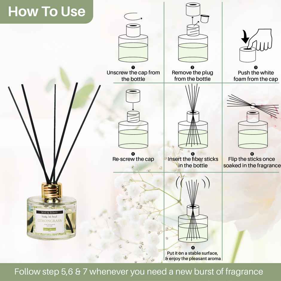 Soul & Scents Lemongrass Reed Diffuser