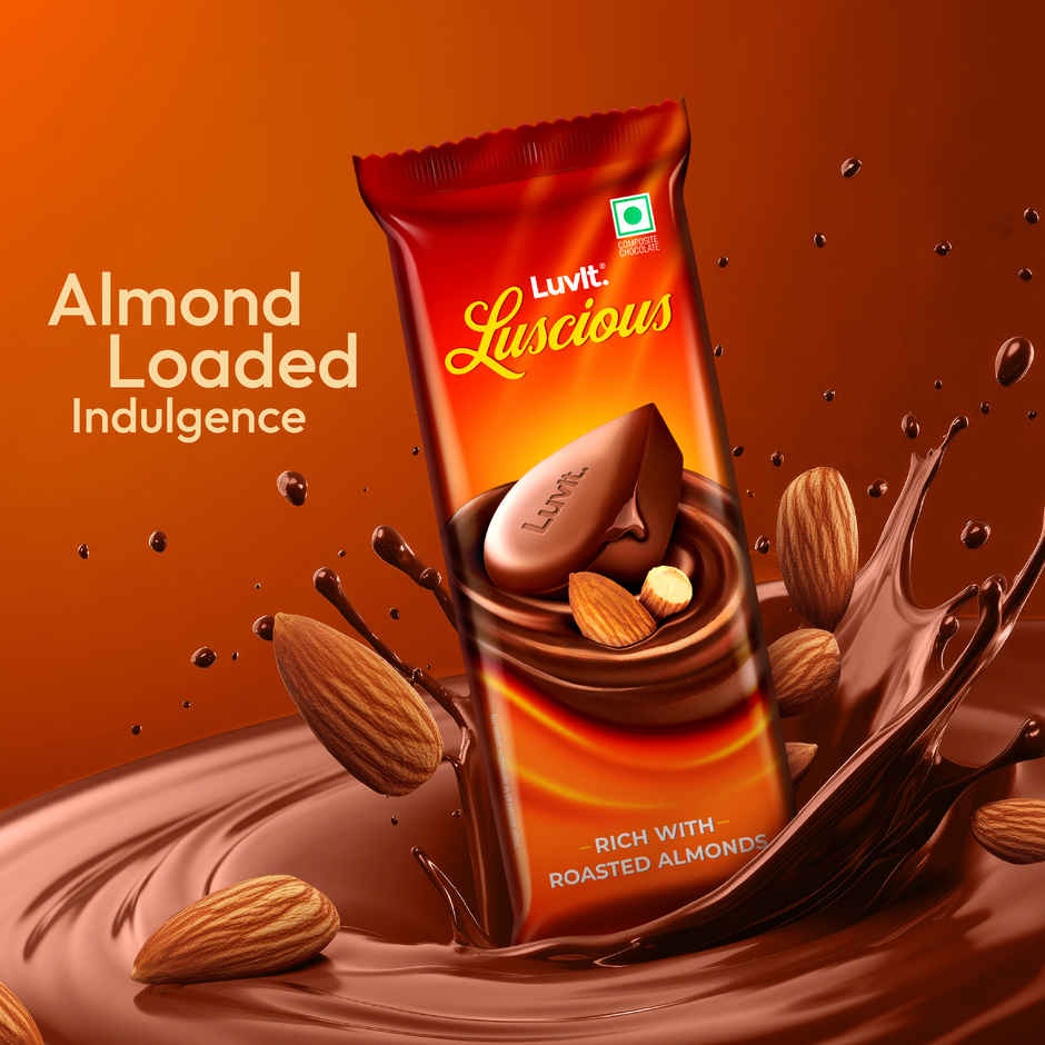 Luvit Luscious Roasted Almond Chocolate Bar