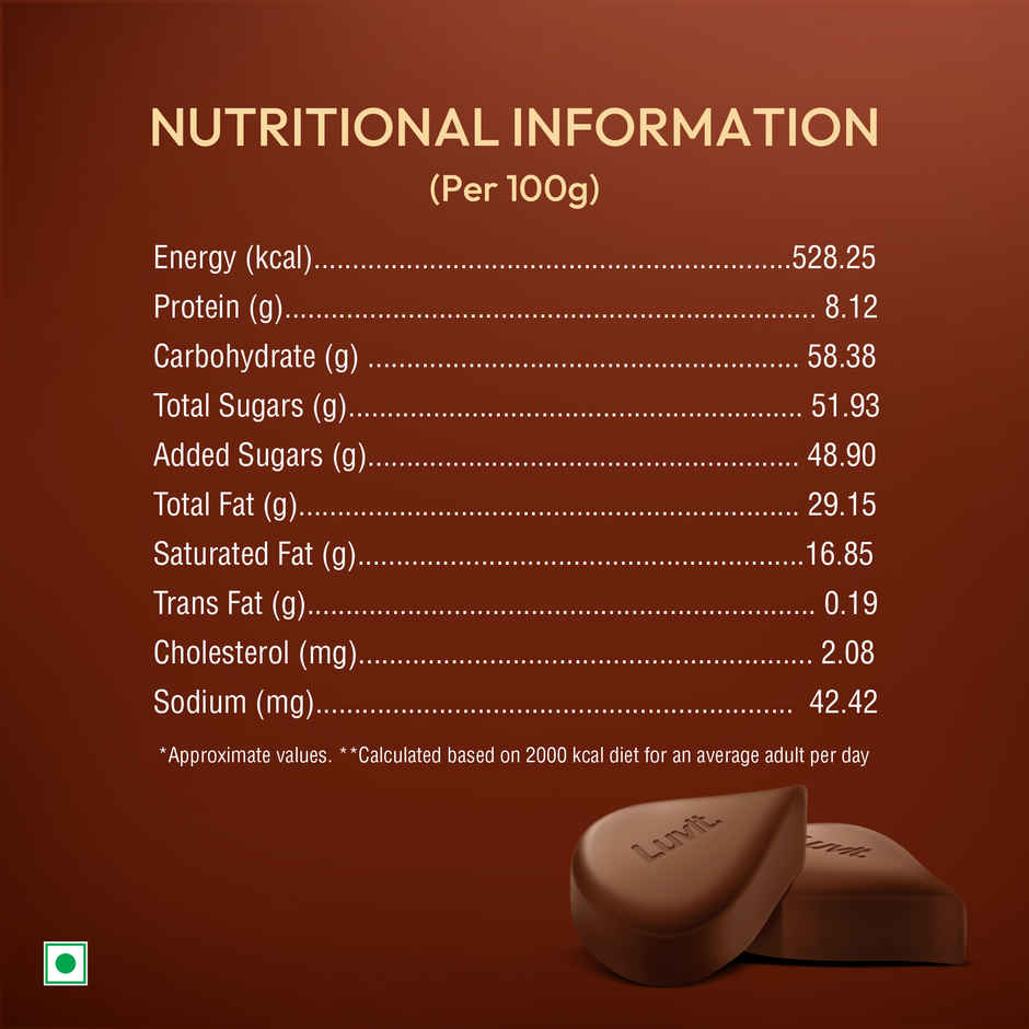 Luvit Luscious Milk Chocolate Bar
