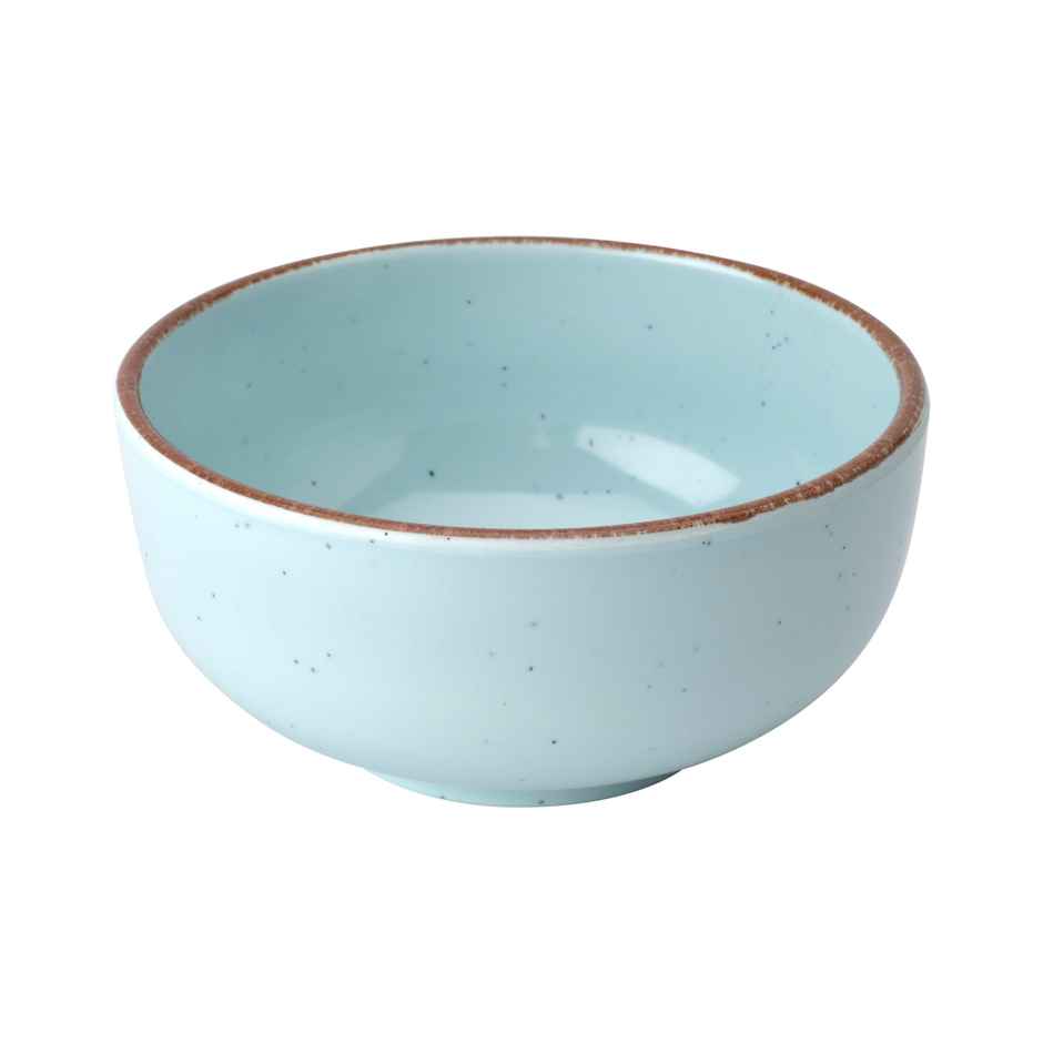 BAY6 Minto Series Round Melamine Serving Bowl -5.5"-Blue Speckle -Set of 2