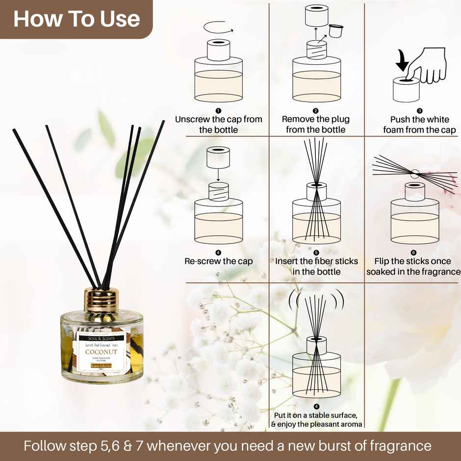 Soul & Scents Coconut Reed Diffuser
