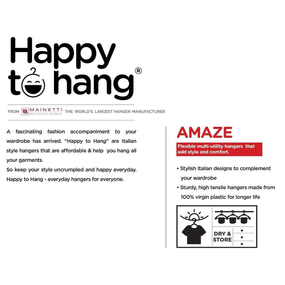 Happy To Hang 6+6 Piece Polypropylene Hanger, Red And Blue (Buy 1 Get 1 Free)