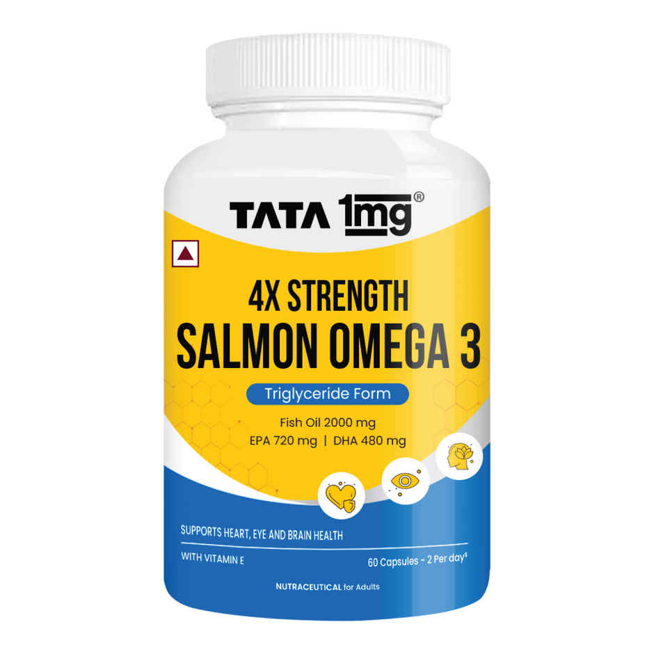 Tata 1mg Salmon 4X Omega Fish Oil 2000mg