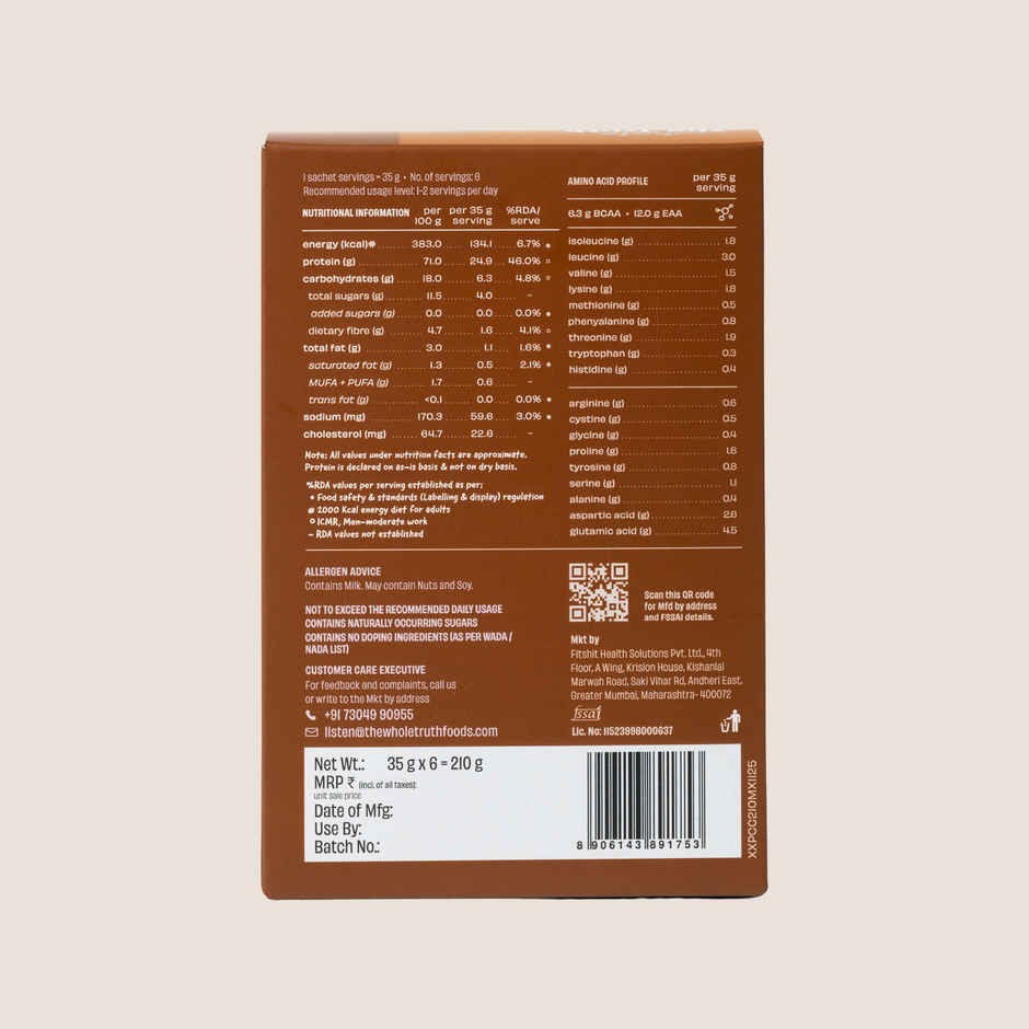 The Whole Truth Cold Coffee Whey Pack of 6