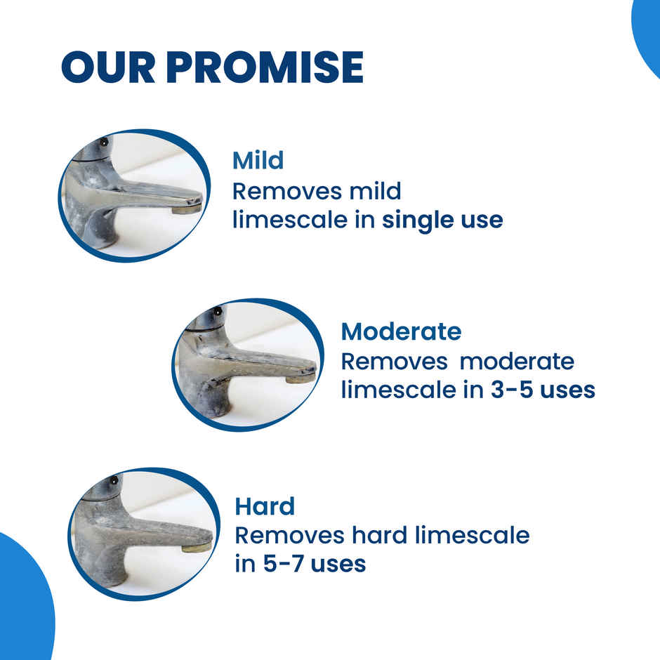 Happi Planet Tap Cleaner & Limescale Remover Spray | All Purpose Cleaner for Bathroom