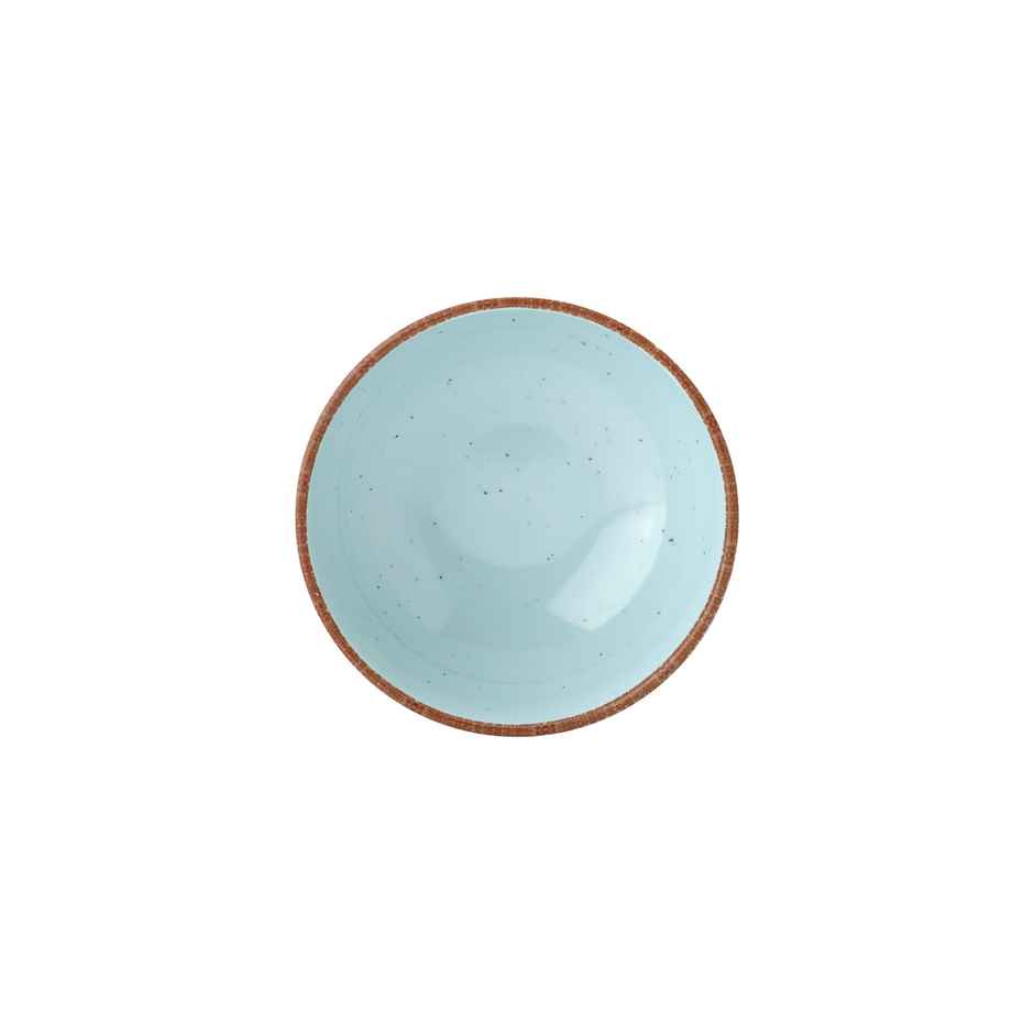 BAY6 Minto Series Round Melamine Veg/Curry Bowl -4.5"-Blue Speckle -Set of 2