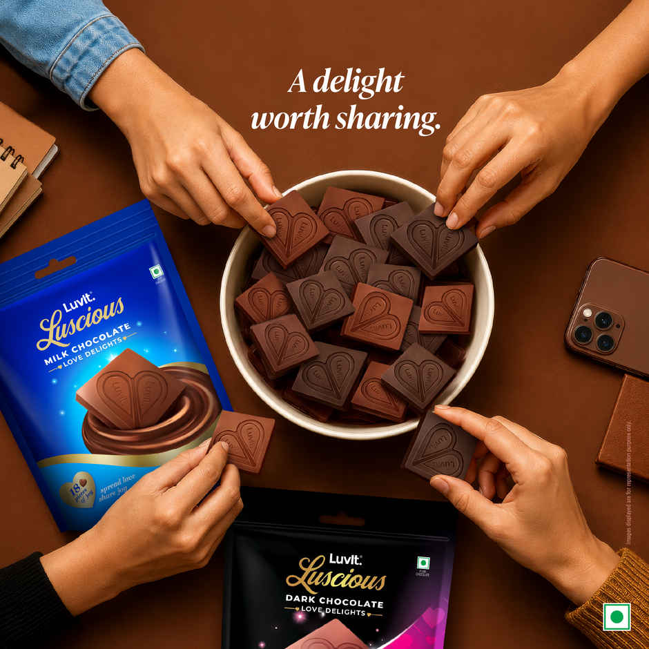 LuvIt Luscious Love Delights Milk Chocolate Bar