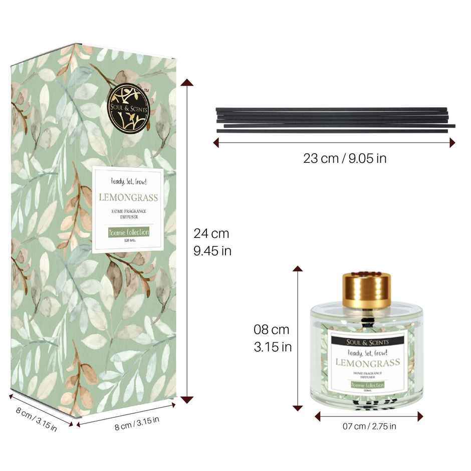 Soul & Scents Lemongrass Reed Diffuser
