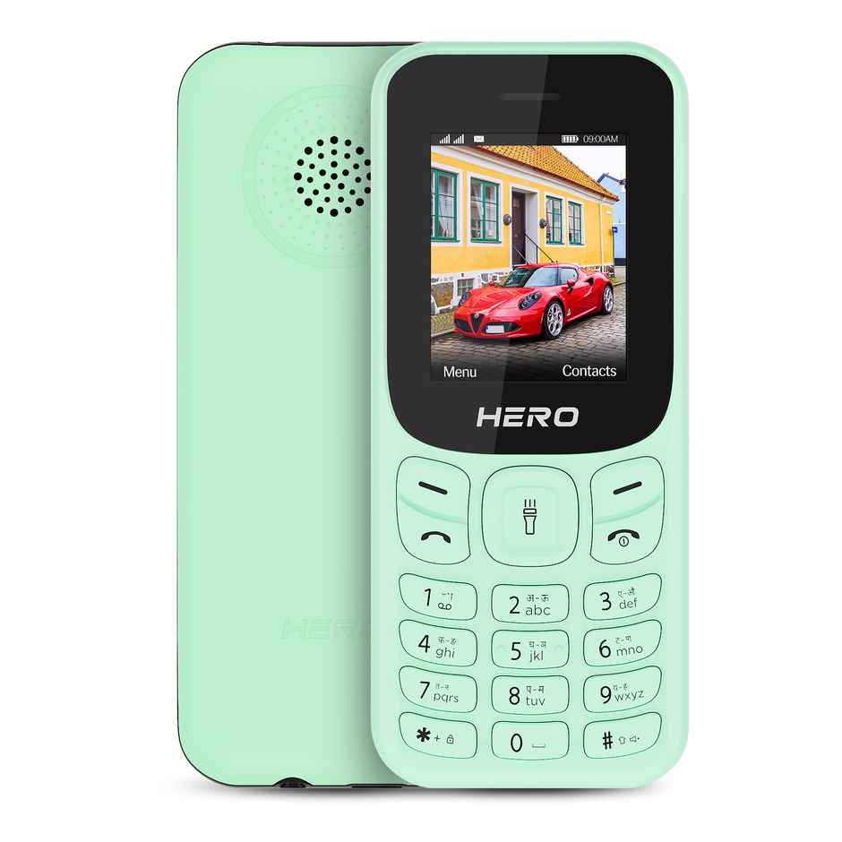 Lava Hero Shakti 2025 Dual Sim Keypad Mobile | 1.8" Display | 800 mAh Battery | Mint Green