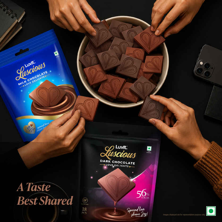 LuvIt Luscious Love Delights Dark Chocolate Bar