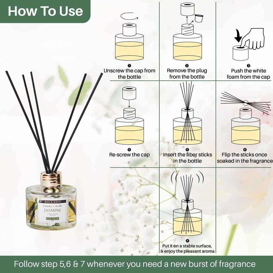 Soul & Scents Jasmine Reed Diffuser