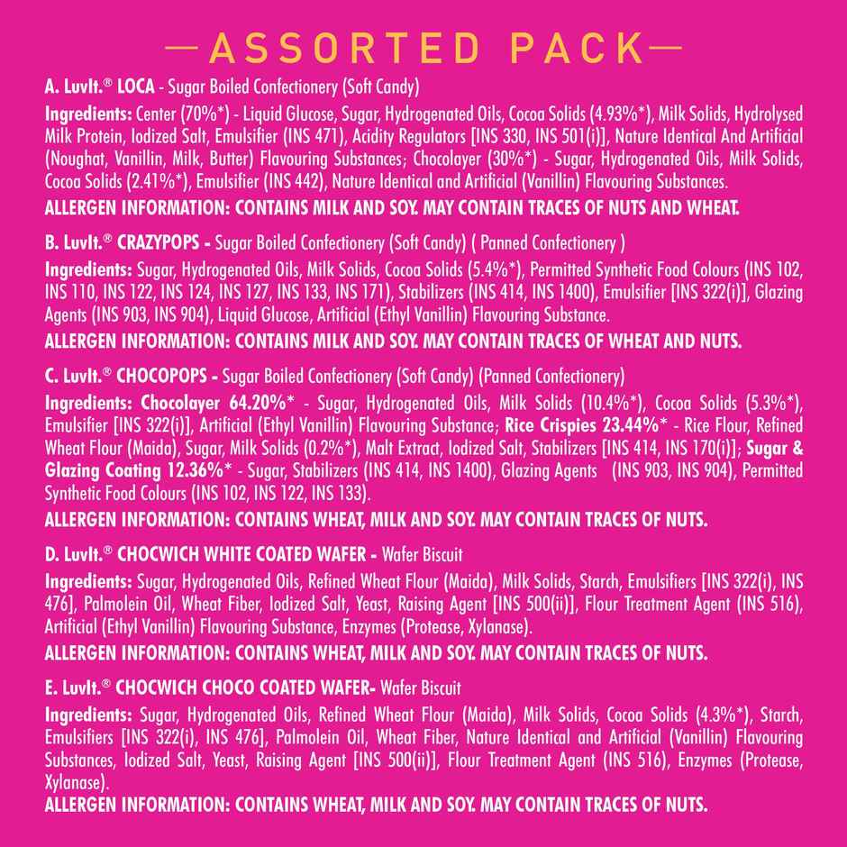 Luvit Goodies Assorted | Fun Mix for Gifting & Snacking | Luvit