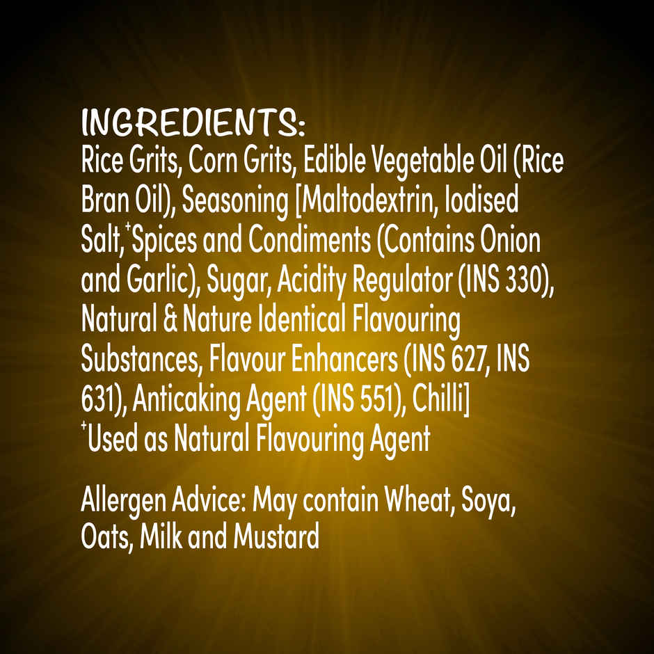 Too Yumm Munchy Masala Karare, 60% Less Saturated Fats, No Palm Oil Healthy Crisps Kurkure