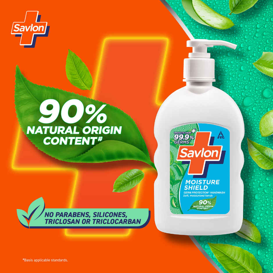 Savlon Moisture Shield Germ Protection Hand Wash (200ml) & Savlon Moisture Shield Germ Protection Hand Wash (650ml) Combo