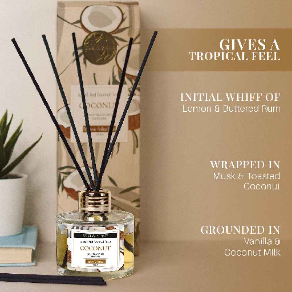 Soul & Scents Coconut Reed Diffuser