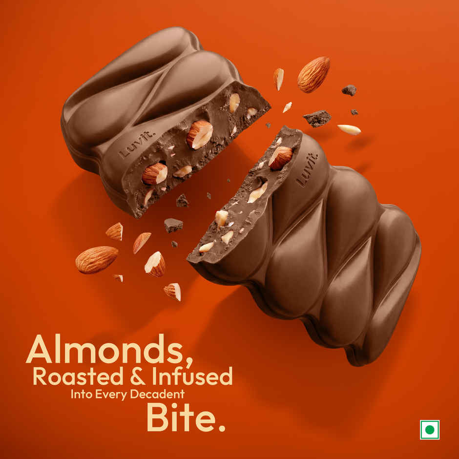 Luvit Luscious Roasted Almond Chocolate Bar