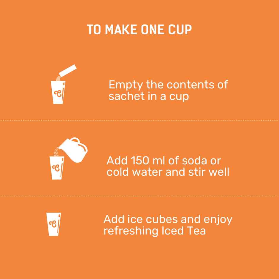 Chaayos Peach Instant Iced Tea Premix