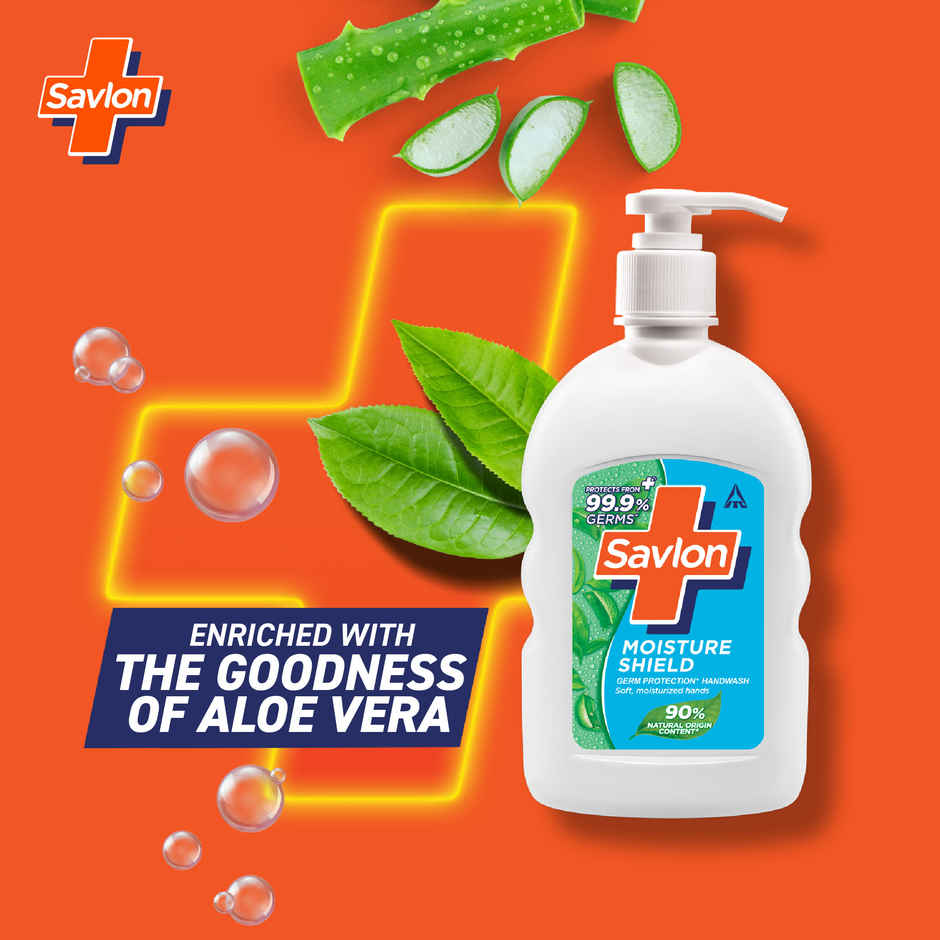 Savlon Moisture Shield Germ Protection Hand Wash (200ml) & Savlon Moisture Shield Germ Protection Hand Wash (650ml) Combo